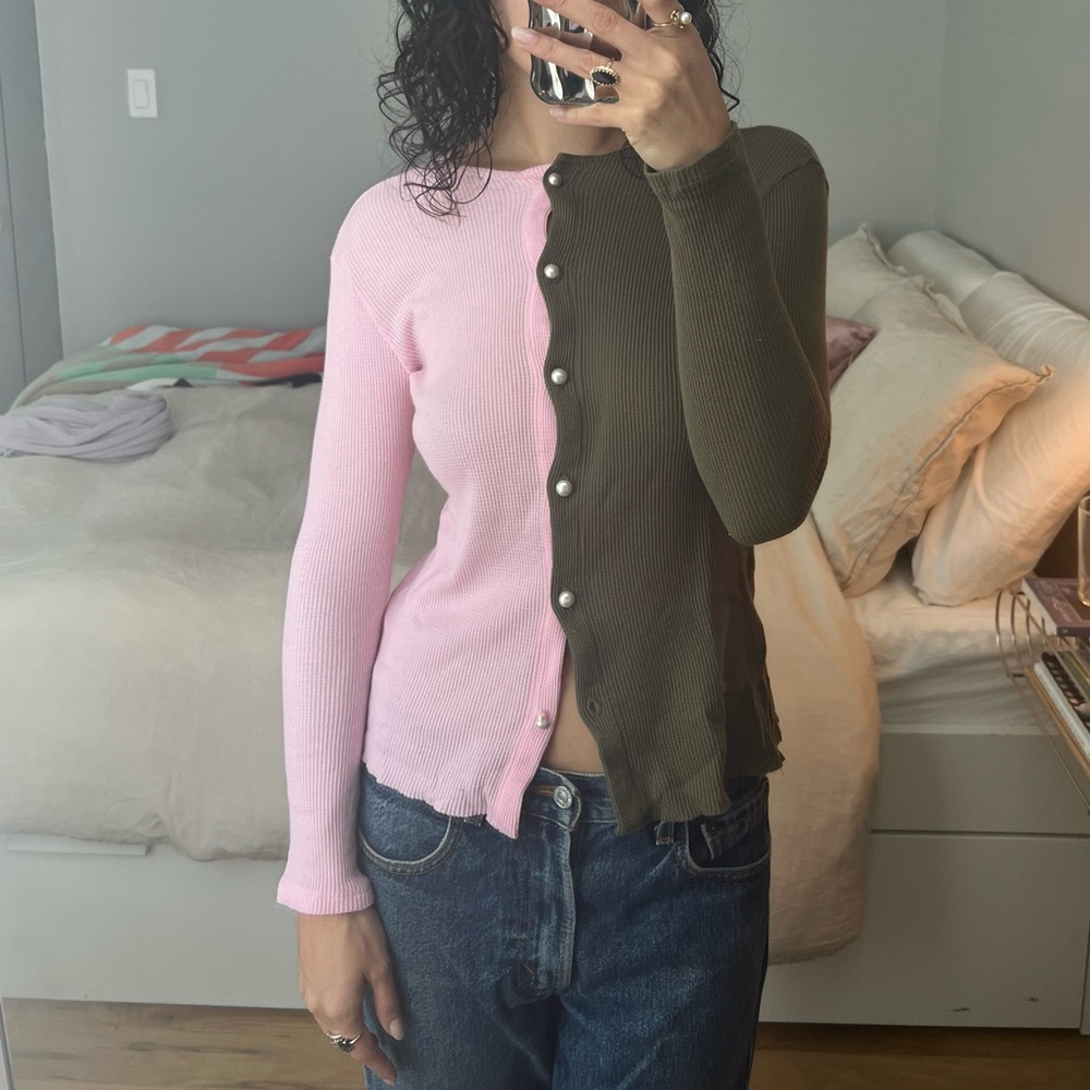 Donni Two Toned Cardigan